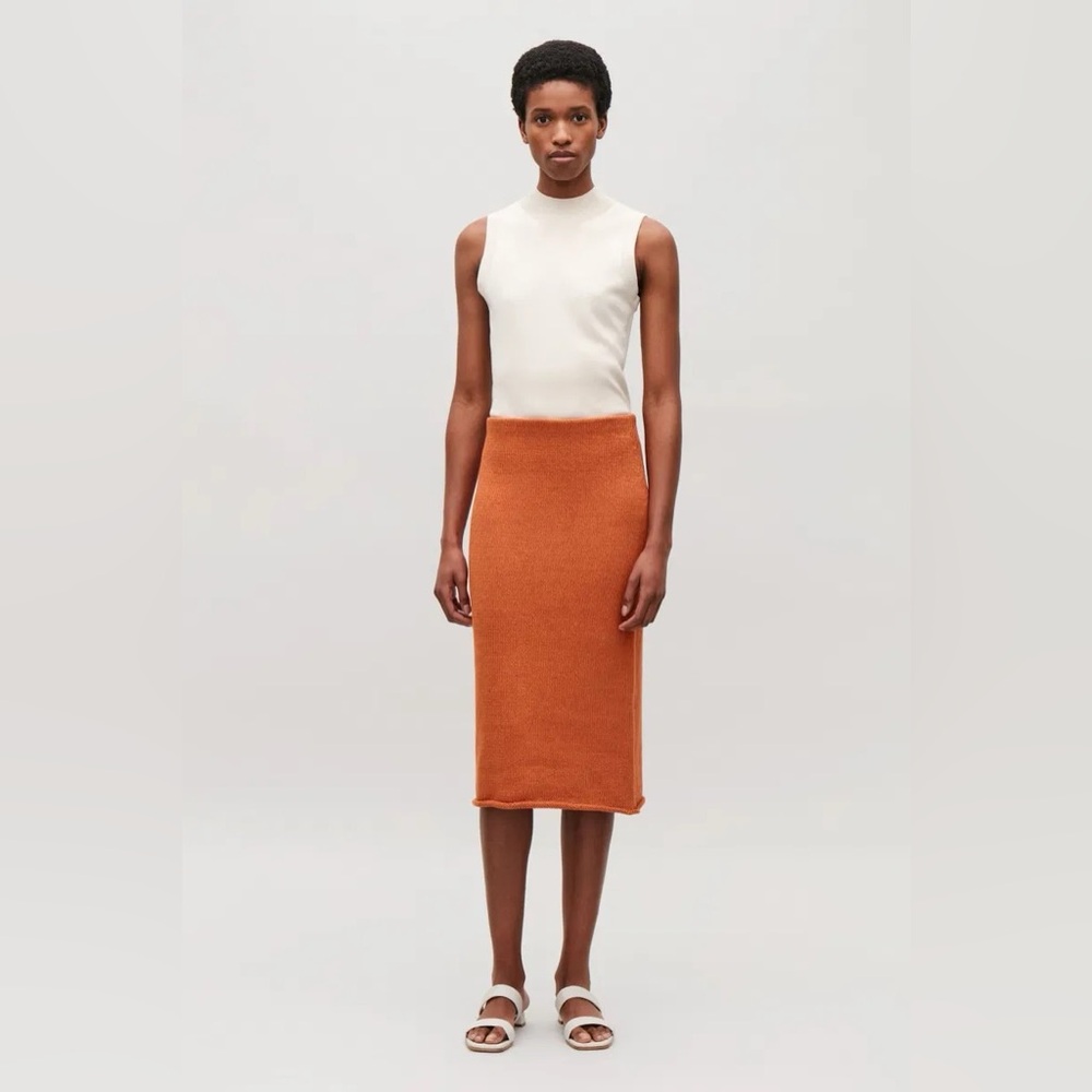 COS | Cotton-linen Knit Pencil Skirt M